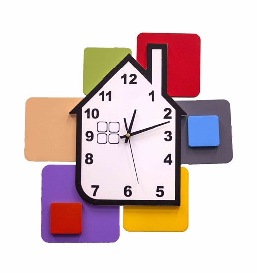 Picture of House Wall Clock - 39 x 39 Cm
