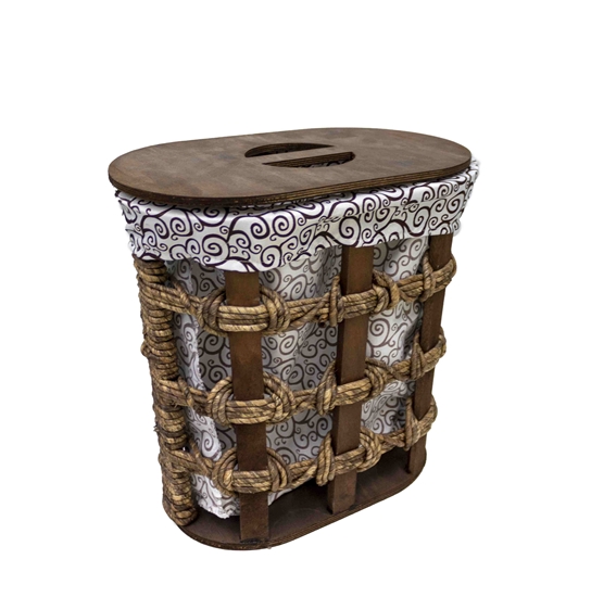 Picture of Laundry Basket with Lid - 28 x 42 x 42 Cm