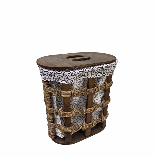 Picture of Laundry Basket with Lid - 30 x 20 x 34 Cm
