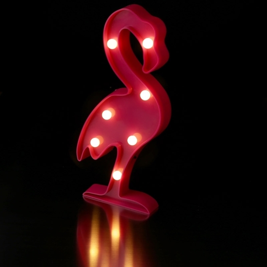 صورة LED Night Light Flamingo - 30 x 12 x 3 Cm