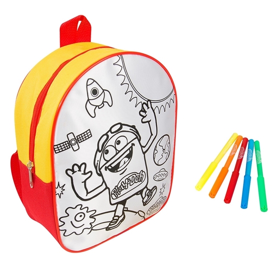 Picture of Play-doh Color Your Own Backpack - 27 x 22 x 5 Cm