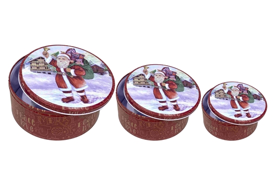 Picture of XMAS TIN 3PCS/SET