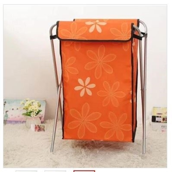Picture of Folding Laundry Basket with Stand - 35 x 28 x 56 Cm