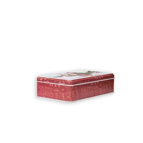 Picture of Christmas Candy Tin Box - 19 x 11.5 x 5.2 Cm