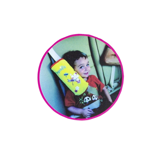 صورة وسادة حزام السيارة للأطفال - 28 × 7 × 12 سم