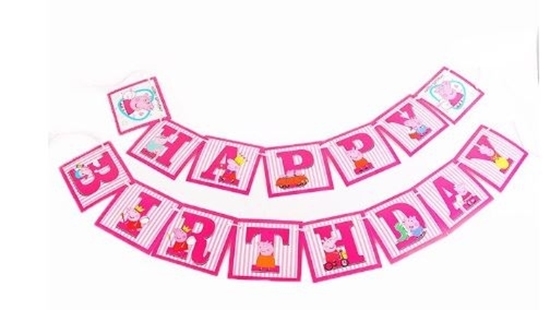 Picture of Party Banner PEPPA PIG - 16 Cm