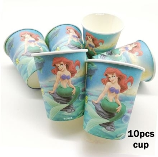 Picture of Paper Cup MERMAID 10 PCs - 8.2 x 7.2 Cm