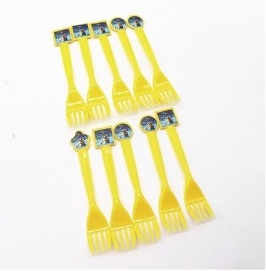 صورة Plastic Forks  MINIONS 10 PCS - 15 Cm