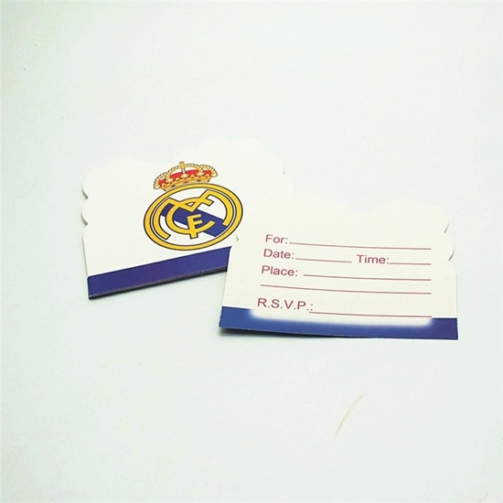 Picture of Invitation Cards REAL MADRID 10 PCs - 14 x 11 Cm