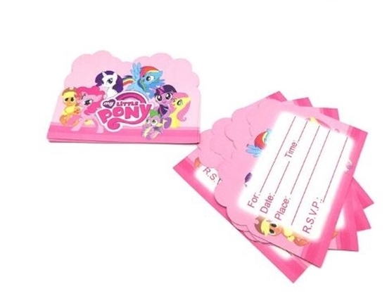 Picture of Invitation Cards MY LITTLE PONY 10 PCs - 14 x 11 Cm