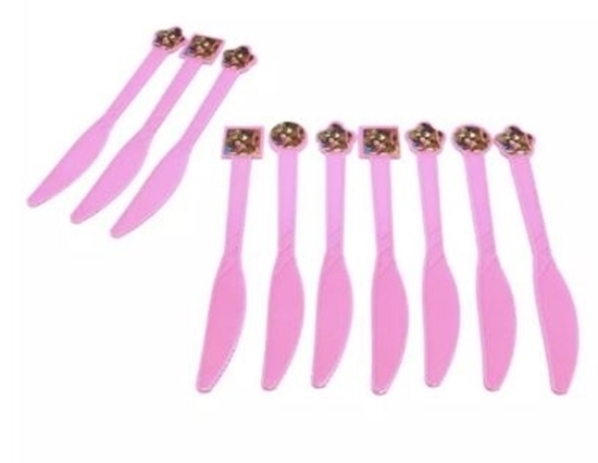 Picture of Plastic Knives MASHA AND THE BEAR 10 PCS - 17 Cm