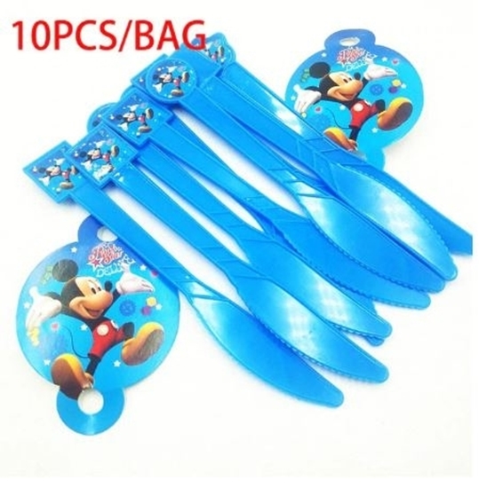 Picture of Plastic Knives MICKEY 10 PCS - 17 Cm