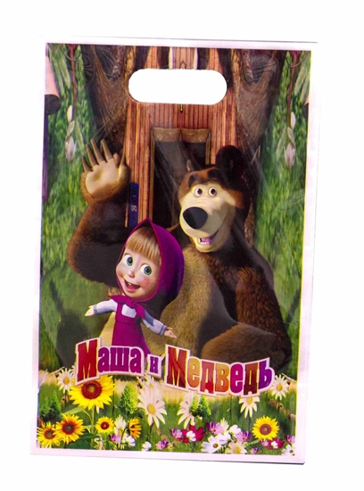 Picture of Party Bag MASHA AND THE BEAR 10 PCS - 25 x 16 Cm