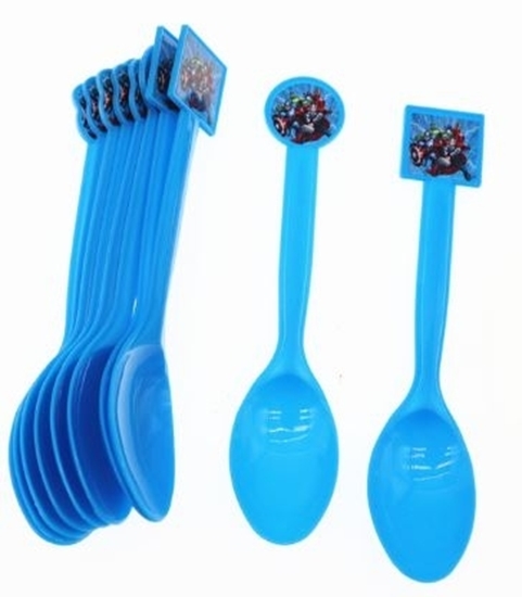 Picture of Plastic Spoons HEROES 10 PCS - 14.4 Cm