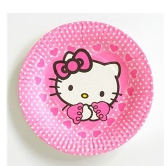 Picture of Paper Plate HELLO KITTY 10 PCs - 18 Cm
