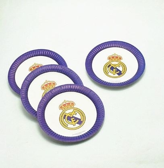 Picture of Paper Plate REAL MADRID 10 PCs - 18 Cm
