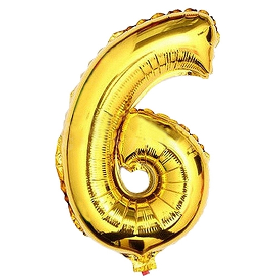 Picture of 40 Inch Gold Foil Balloon Number