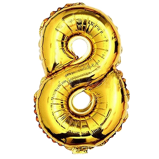 Picture of 40 Inch Gold Foil Balloon Number