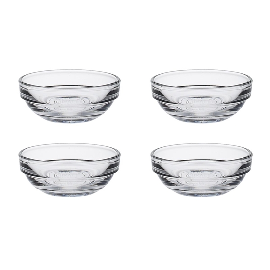 صورة Duralex Lys Round Stacking  Glass Bowl 4 Pieces - 6 Cm