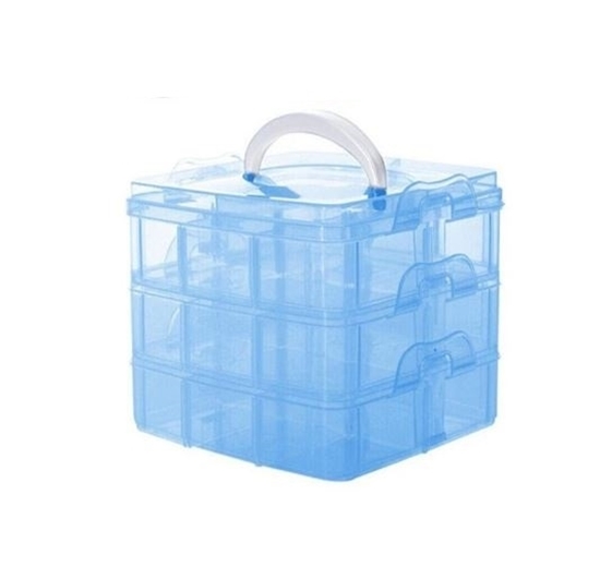 Picture of 3 Layers Detachable DIY Plastic Storage Box - 25 x 17.5 x 18.5 Cm