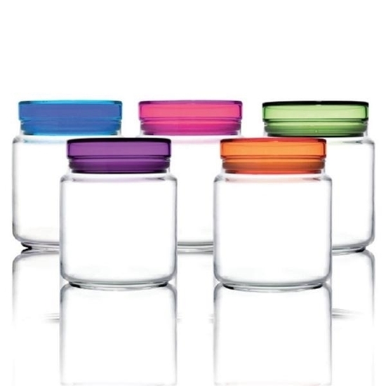 Picture of Luminarc - Storage Glass Jar, Orange Lid - 0.50L