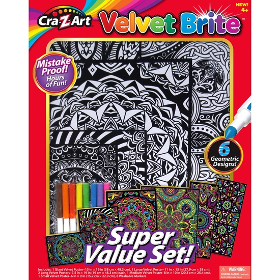 Picture of Cra-Z-Art Velvet Brite Super Value Set - 49 x 38 x 4.5 Cm