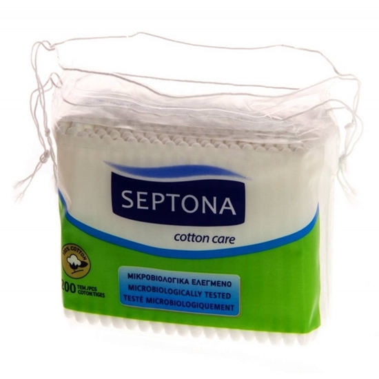 Picture of Septona - Cotton Buds (200 PCs) - Plastic Bag with String
