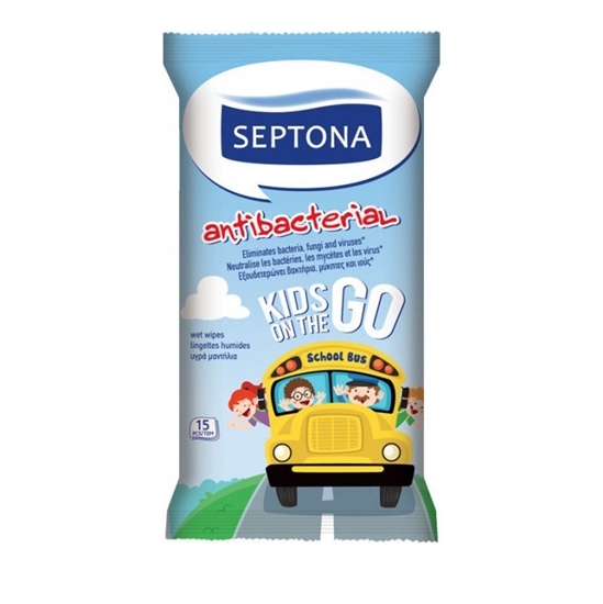 Picture of Septona - Kids on the Go Wipes (15 Refreshing Wipes)