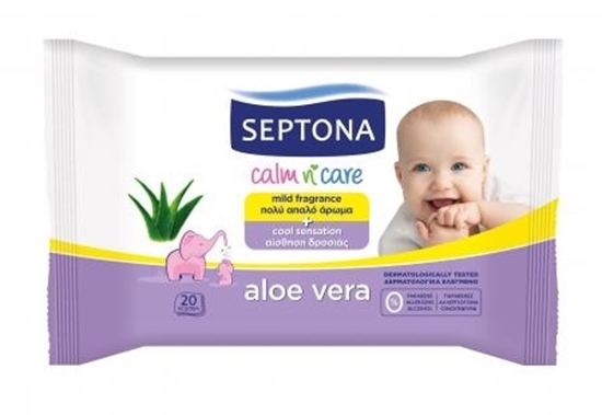 Picture of Septona - Baby Wipes Aloe Vera 20 PCs
