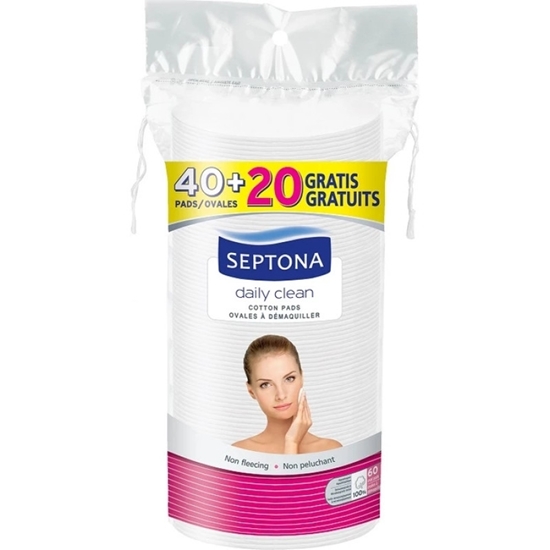 Picture of Septona - Oval Double-Faced Cotton Pads (40+20 PCs)