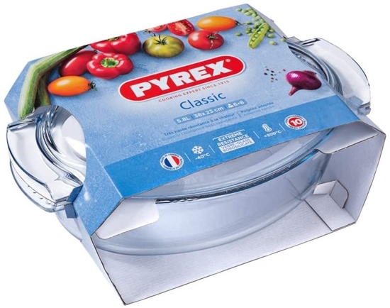 Picture of Pyrex - Oval glass saucepan with lid, 5.8 L