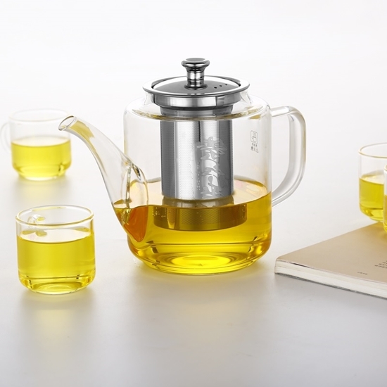 Picture of Glass Teapot Kettle, 1200 ml - 16 x 17 Cm