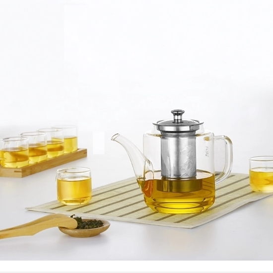 Picture of Glass Teapot Kettle, 950Ml - 19 x 12 x 17.5 Cm