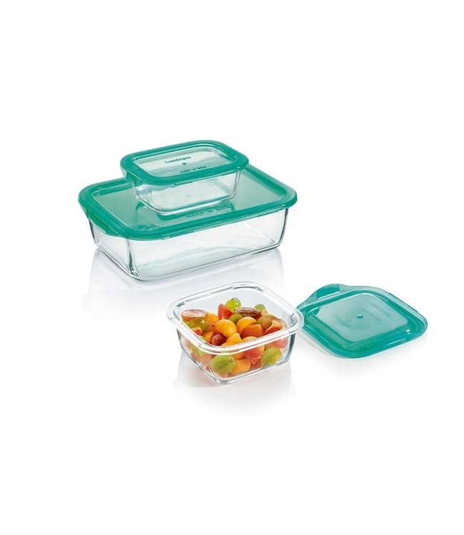 Txon Stores Your Choice For Home Products Luminarc Square Keep N Box Set Of 3 Containers 3939