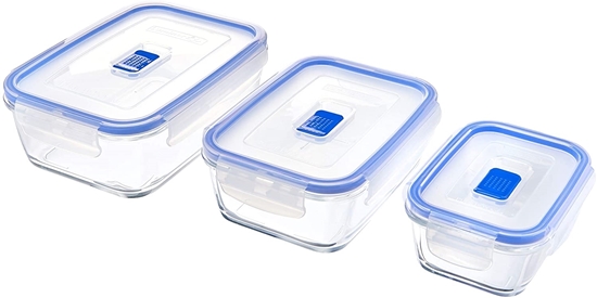 صورة Luminarc - Rectangular Pure Box Active set of 3 containers