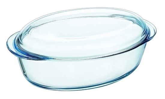 Picture of Pyrex - Essentials Oval Casserole with Lid  4 L - 33 X 12.8 Cm