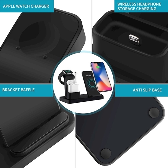 Picture of Wireless Charging Stand 3 in 1 - 18 x 12 Cm
