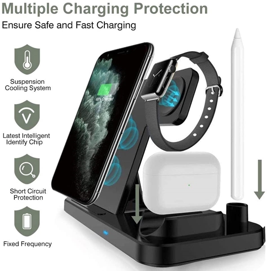 Picture of Wireless Charger Stand 4 in 1 - 18 x 16 Cm
