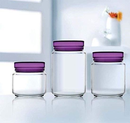 Picture of Luminarc - Storage Glass Jar, Purple Lid - 0.75L