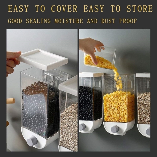 Picture of Wall Mounted Food Storage - 11.5 x  9.5 x 25.5 Cm