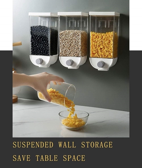 Picture of Wall-Mounted Food Storage, 1.5L - 11.5 x  9.5 x 25.5 Cm