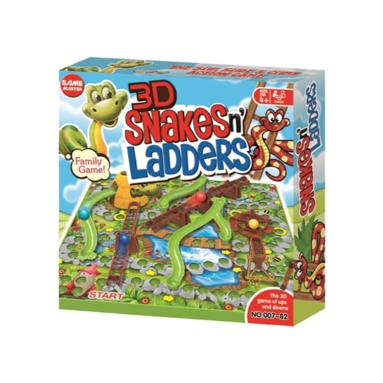 Picture of 3D Snakes and Ladders Game