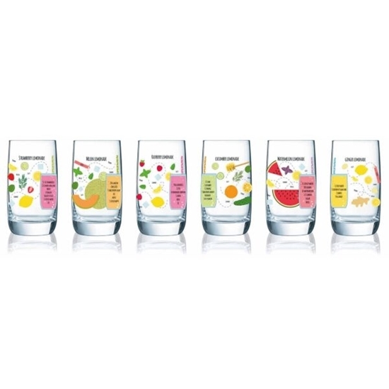 صورة Luminarc - Vigne Lemonade Collection Drinkset, 35cl, 6pcs