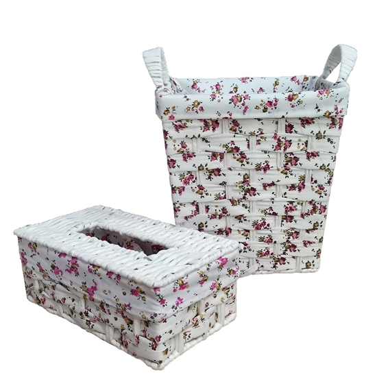 Picture of Basket & Tissue Box - 21 x 24 x 25 Cm