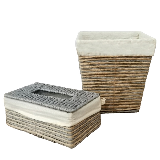 Picture of Basket & Tissue Box - 21 x 24 x 25 Cm