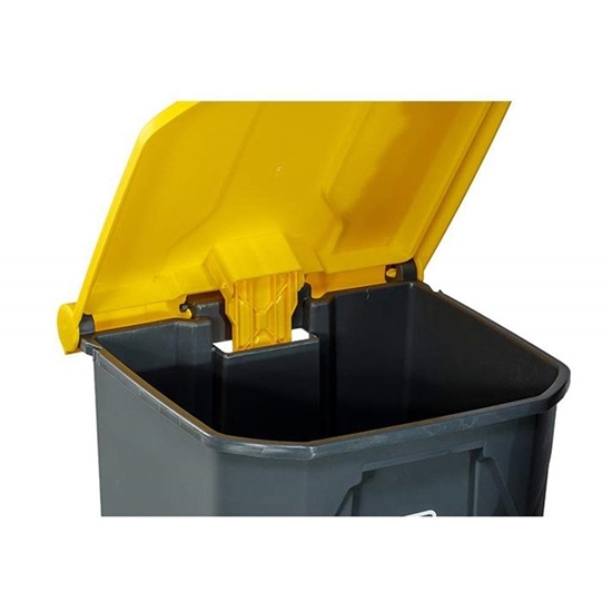 Picture of Plastic Dustbin With Pedal, 50L - 42.5 x 39.5 x 60 Cm