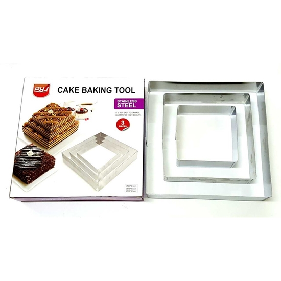 Picture of Cake cutter, 3pcs - 20, 15, 10 x 4.5 Cm