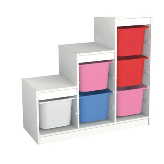 Picture of Children's Cabinet with 3 Levels - 99 x 40 x 94 Cm