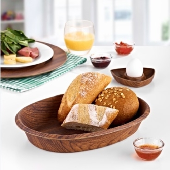 Picture of Evelin - Oval Bread Basket - 20.5 x 29 x 6.5 Cm