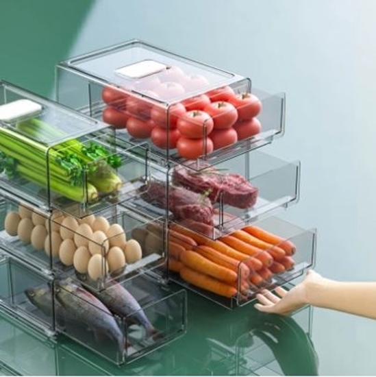 Picture of Refrigerator Organizer Storage Box - 30 x 20.6 x 11.5 Cm